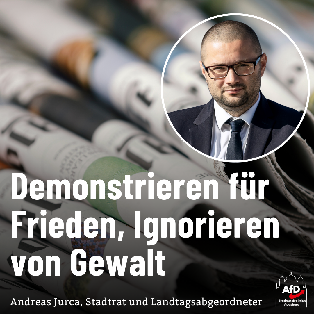 Demonstrieren für Frieden, Ignorieren von Gewalt