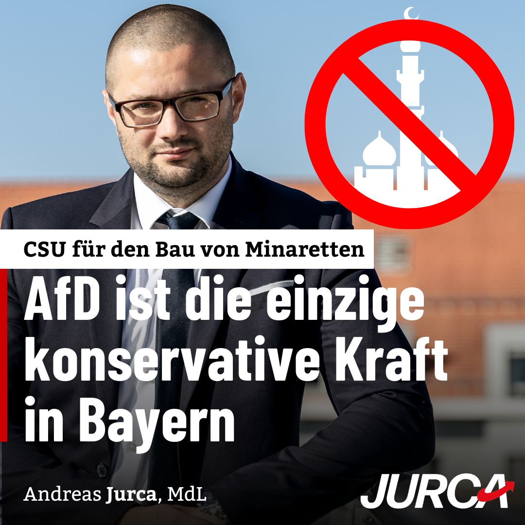 CSU lehnt AfD-Antrag zum Bau von Minaretten ab
