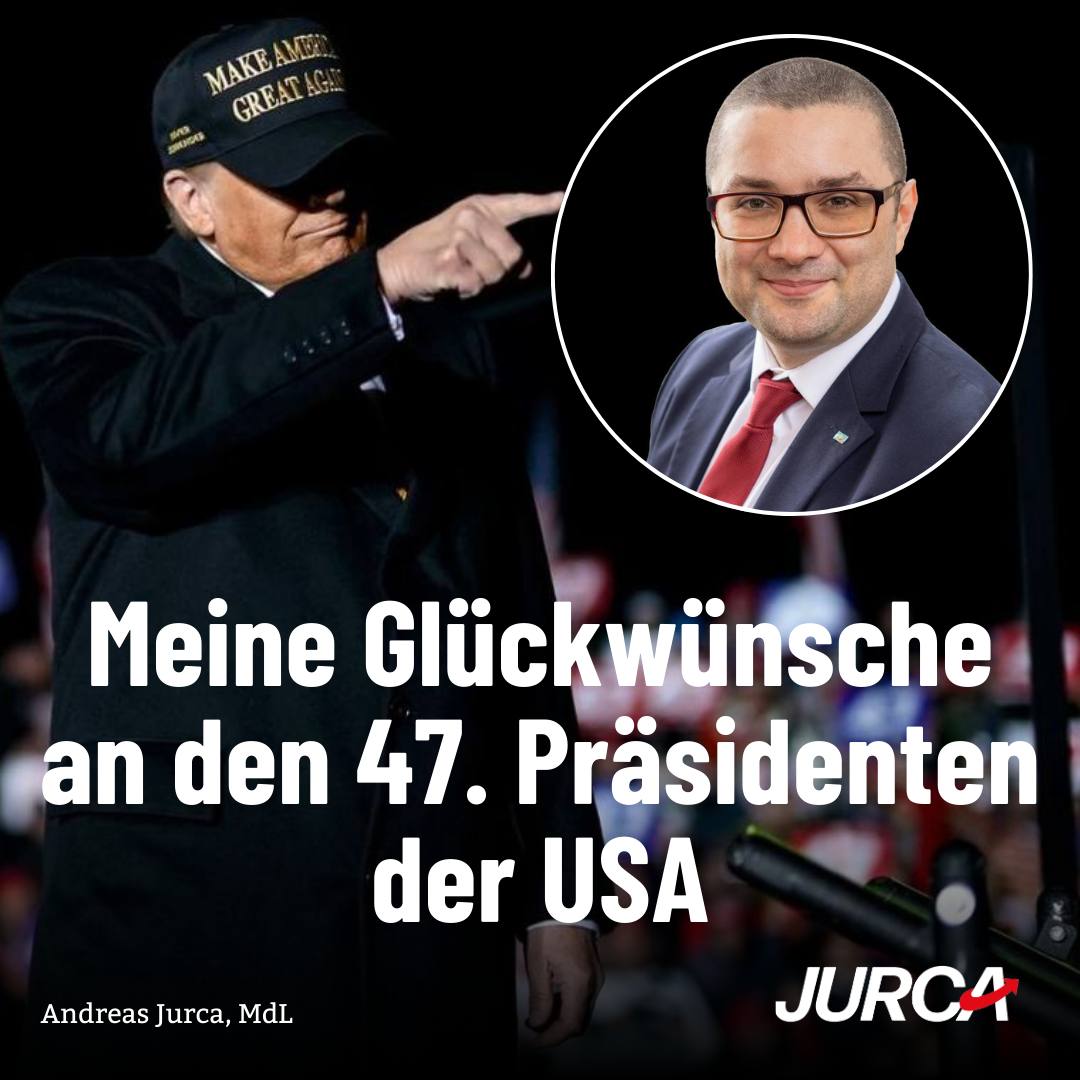 Meine Glückwünsche an Donald J. Trump 47. Präsident der USA